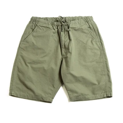orSlow (LOT 03–7022) New Yorker Shorts Ripstop Cotton Army Green
