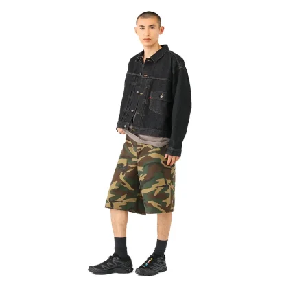 OrSlow × BEAMS “100 Super Dad” Woodland Camo Short Pant