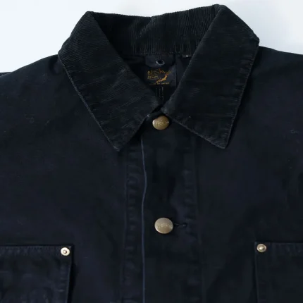OrSlow 01-6034-61S Relaxed Fit Coverall Jacket – Black