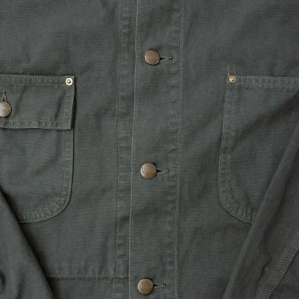 OrSlow 01-6034-76S Relaxed Fit Coverall Jacket – Army Green