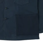 orSlow Herringbone Twill Contrast Pocket Overshirt – Navy