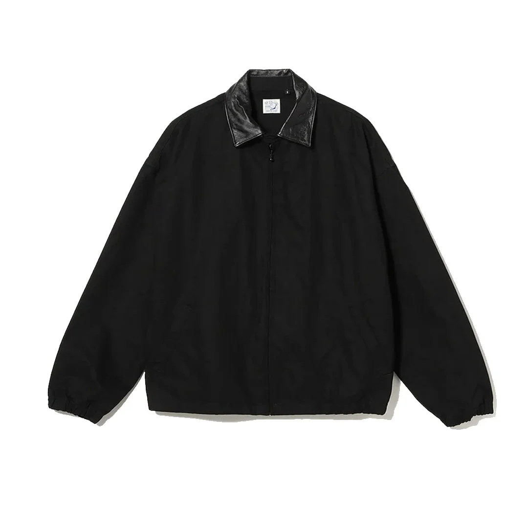 OrSlow-Super-Dads-Zip-Up-Blouson-Front OrSlow Super Dads Zip Up Blouson – Black