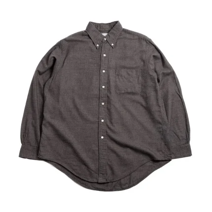 Orslow (8112–60) Button Down Shirt Soft Subtly Brushed Mini Check