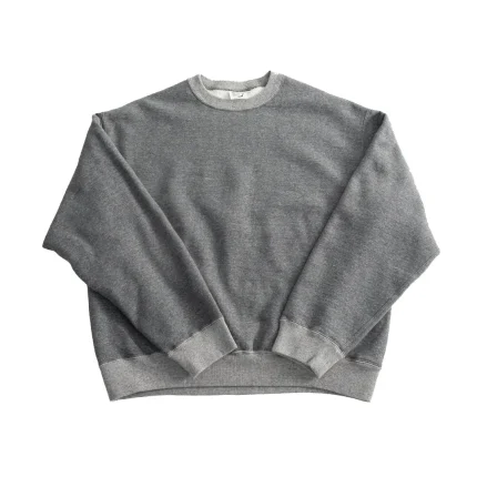 Orslow 01-0041-60 Relaxed Fit Densely Knit Sweatshirt – Charcoal Gray