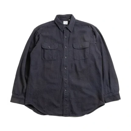 Orslow (V8072) Relax Fit Flannel Shirt Navy