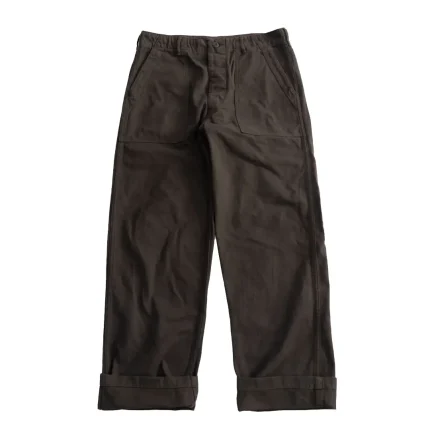 orSlow 01-5002-52K – Fatigue Pants Brushed Flannel Standard Fit – Coffee Brown