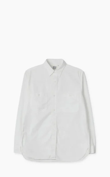 orSlow Chambray Work Shirt White