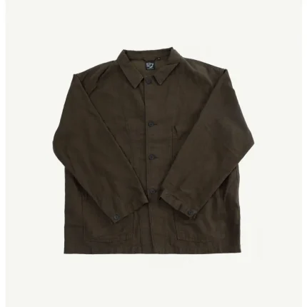 OrSlow 6061 Moleskin Simple Work Jacket – Coffee Brown