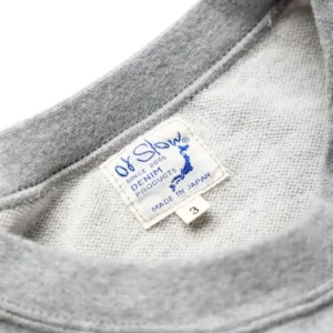 orSlow Light Weight French Terry Crewneck Sweat Shirt – Heather Grey