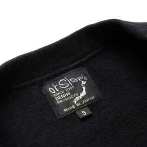 orSlow Light Weight French Terry Crewneck Sweat Shirt – Navy