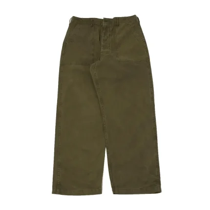 orSlow Lightweight Canvas Summer Fatigue Trouser – Faded Olive