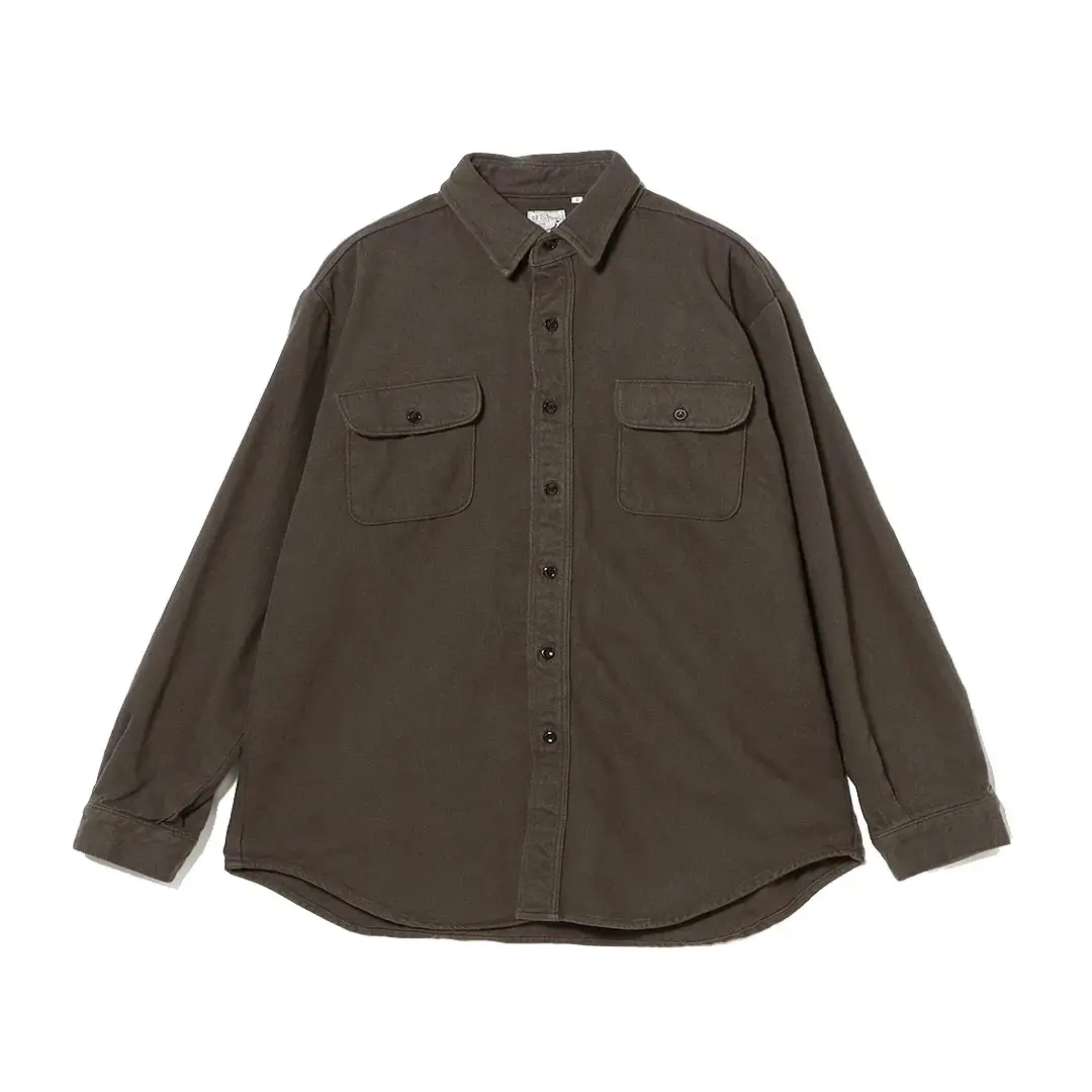 orSlow-Relax-Fit-Flannel-Shirt-Front orSlow Relax Fit Flannel Shirt