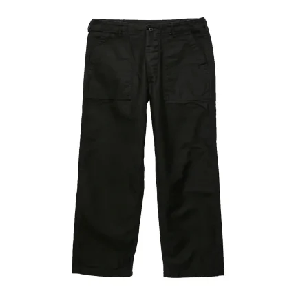 orSlow Straight Fit Fatigue Pants in Black