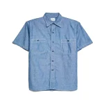 orSlow Vintage Fit SS Chambray Work Shirt in Indigo
