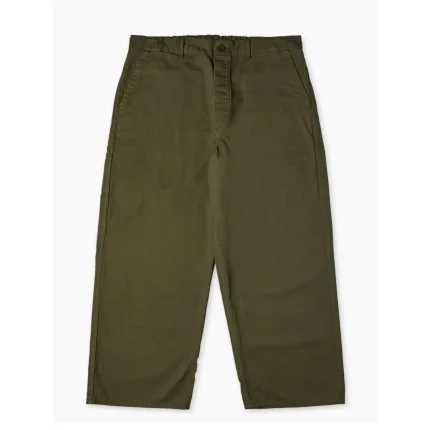 orSlow Wide Fit French Work Pants Army Green