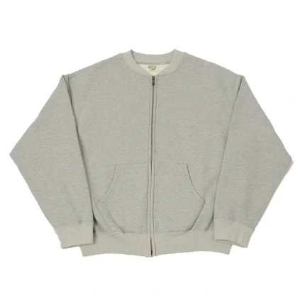 orSlow Zip Through Heavyweight Sweatshirt – Heather Grey
